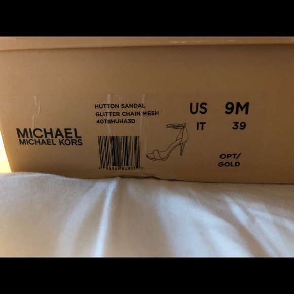 Michael Kors pale gold heels size 9 - Picture 3 of 4